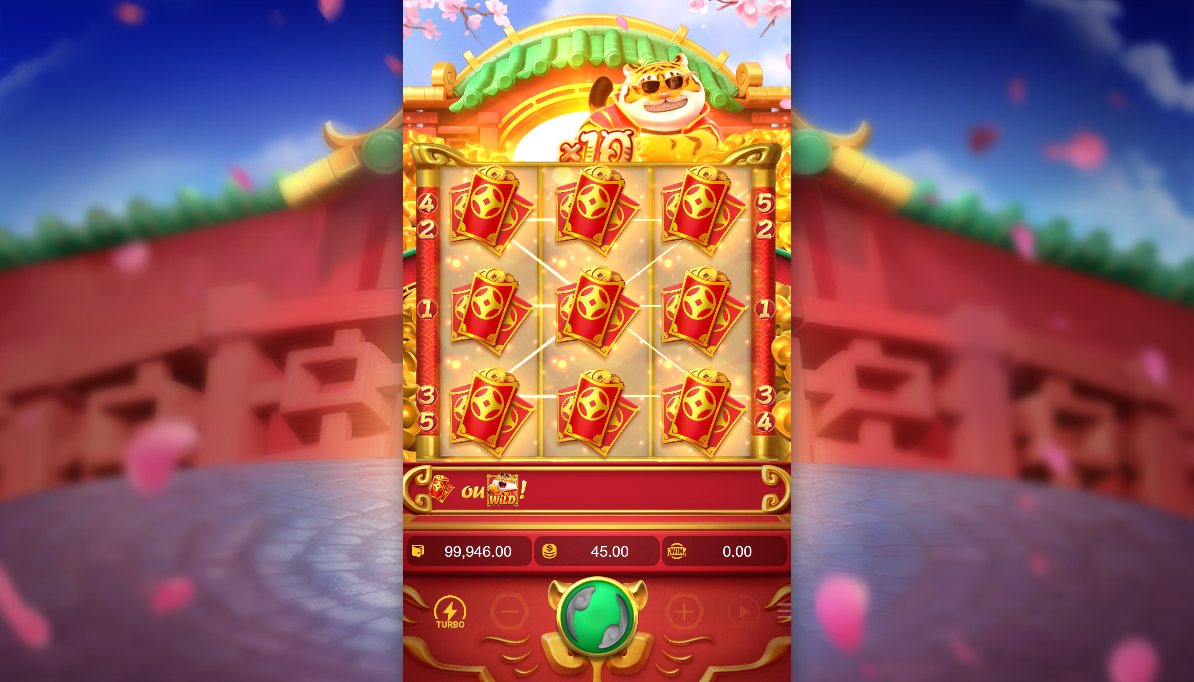 Fortune Tiger slot game bonus symbols screen